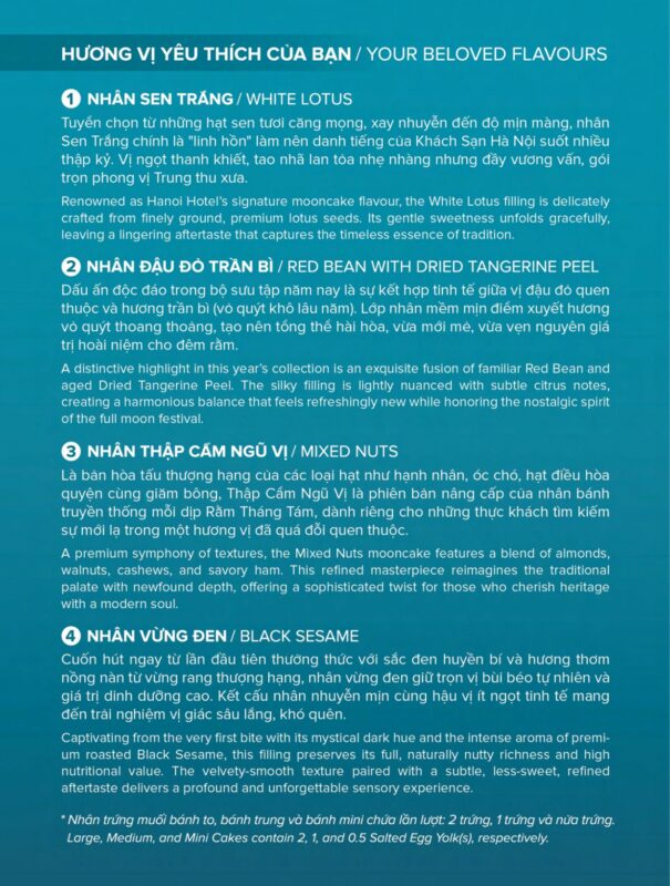 Bánh trung thu khách sạn Hà Nội